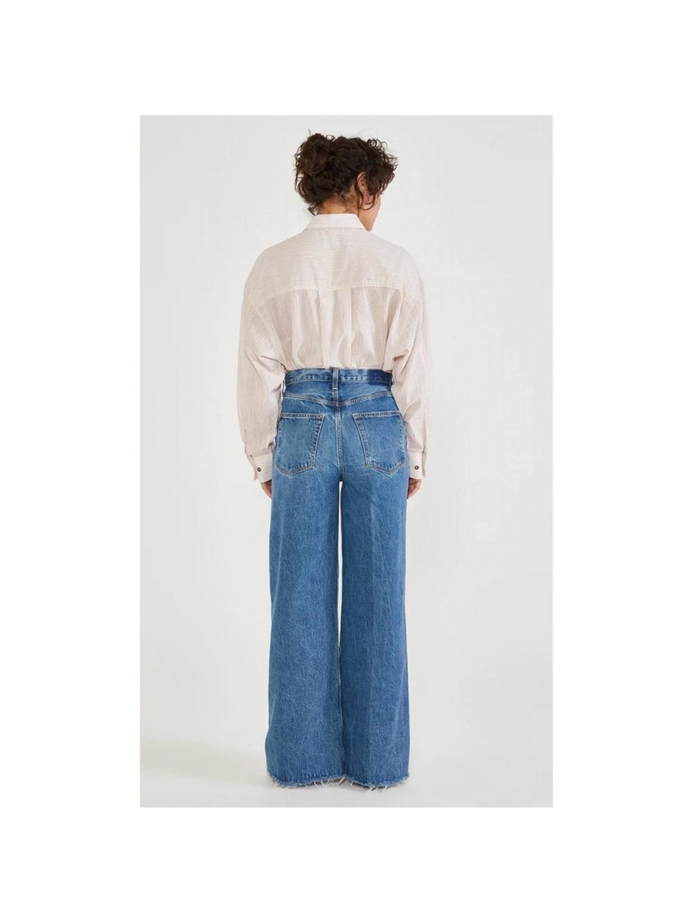 ETICA devon wide leg in everglades size 24 NWOT distressed - Picture 5 of 10